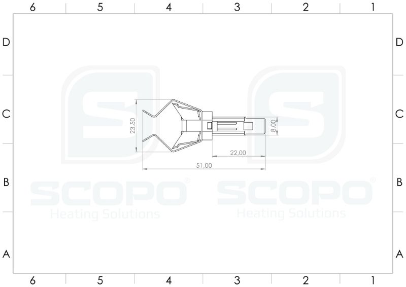 Baykan Type Socket 1/2 technical drawing