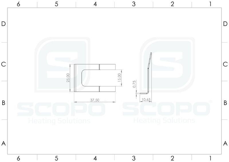 Engine Connection Bracket technical drawing
